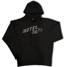 Load image into Gallery viewer, Black Rhinestone Streetwear Hoodie
