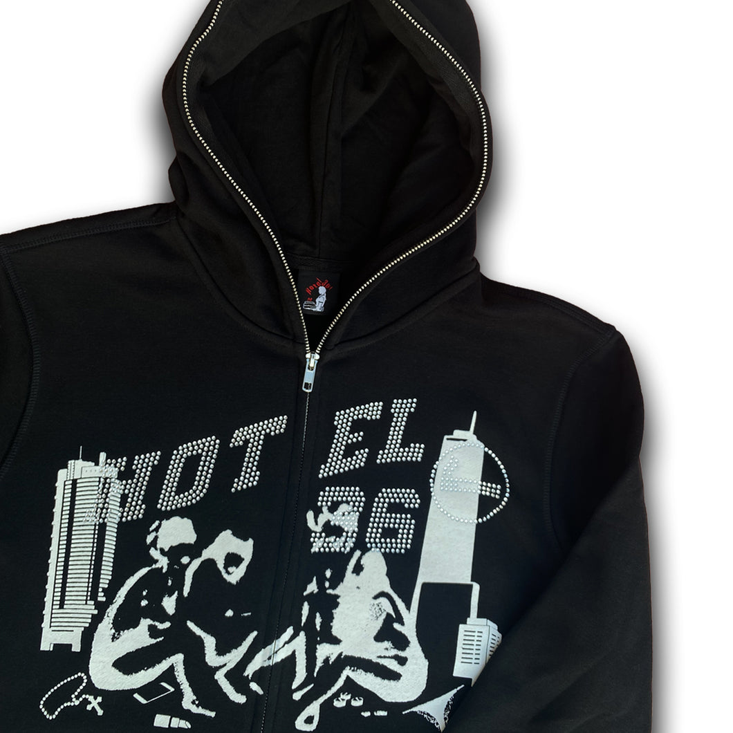 Fullzip Rhinestone Hoodie