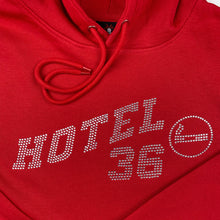 Load image into Gallery viewer, Red Rhinestone Hoodie
