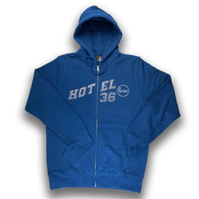 Load image into Gallery viewer, Navy Rhinestone Zip Up
